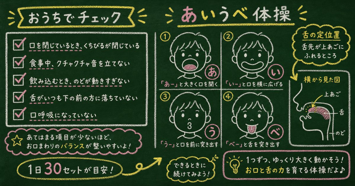子どものお口ポカンを引き起こす主な原因と「舌癖」の関連性