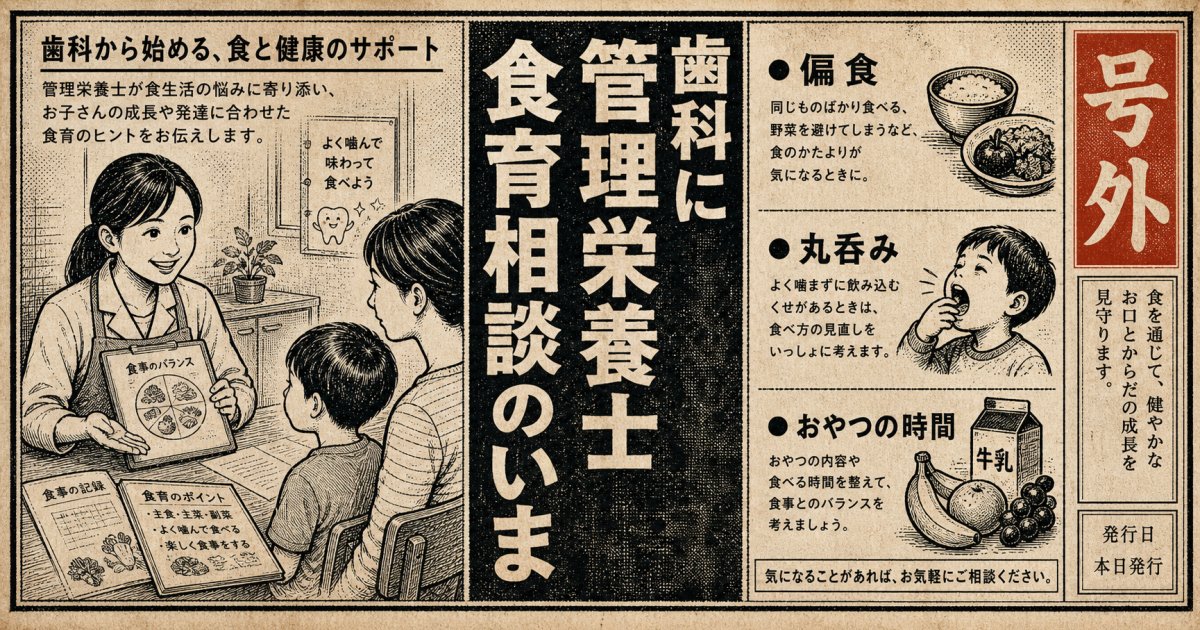 歯科医院で受ける管理栄養士の栄養相談とは？具体的なお悩み事例