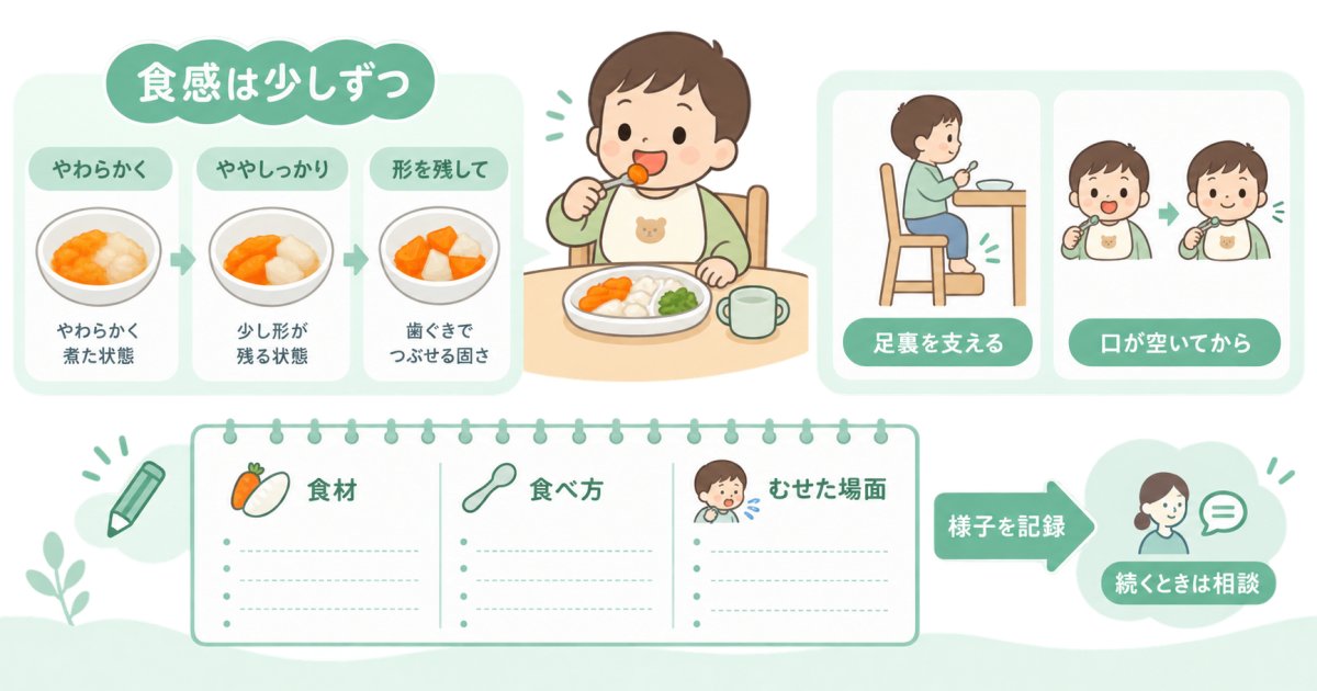 2歳児があまり噛まずにむせるときは？食事で育む噛む・飲み込む力